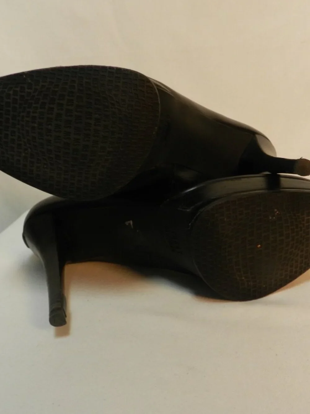 Stuart Weitzman Leather heeled black boots booties pumps ankle Women Size Sz 10